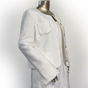 Jones New York Ivory 2-pc Dress & Jacket, size 10
